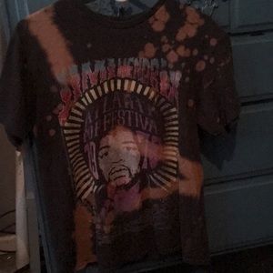 Vintage Tie Dyed Jimmy Hendrix Tee, size M